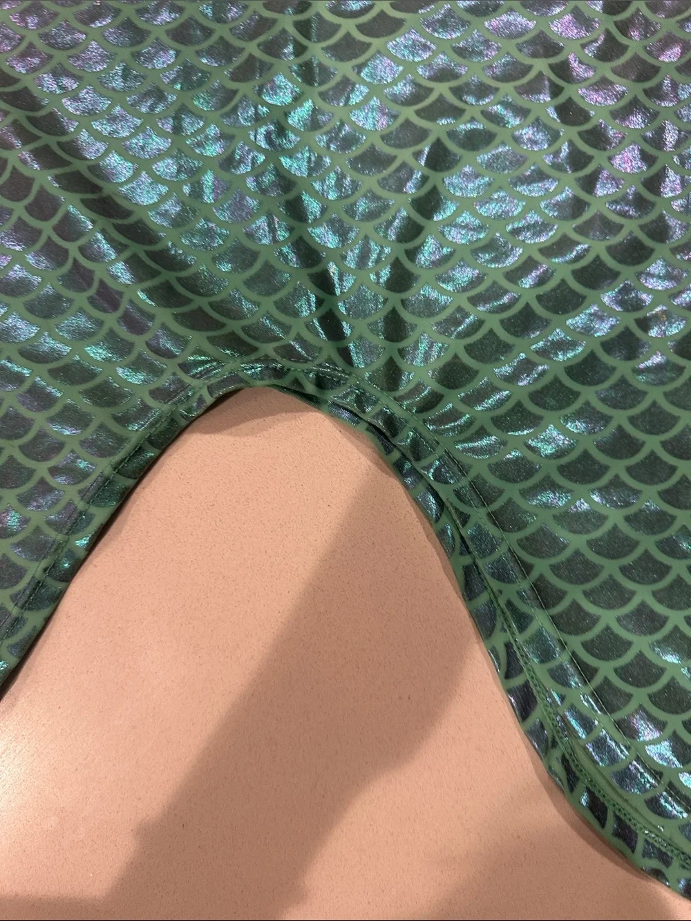 Mermaid/Ariel Sequin Swimsuit Set - Green & Purple
